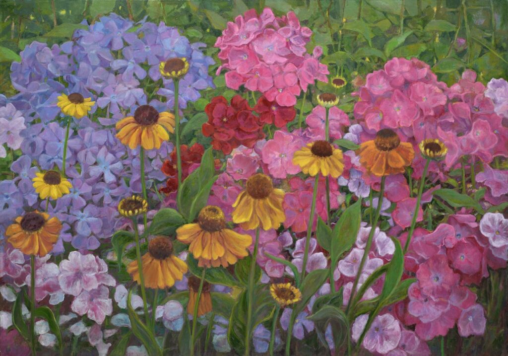 Olieverf op paneel, 70 x 100 cm